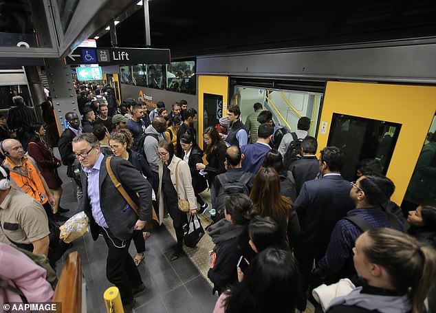 Hundreds of commuters face long rush hour delays after a boy was found injured on railway tracks in Sydney's west (stock photo)