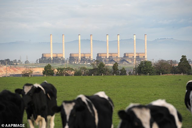 The Hazelwood power station can be seen from Morwell