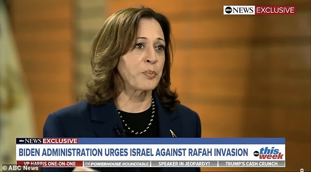 In March, Harris threatened Israel with 