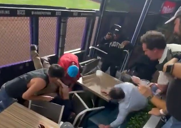 Footage has emerged of desperate baseball fans rushing to catch Shohei Ohtani's home run ball