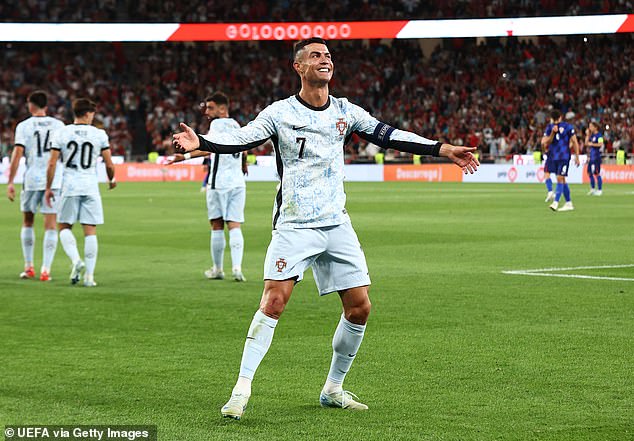 Cristiano Ronaldo becomes first player in football history to score