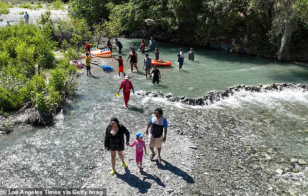 Locals visiting the East Fork of the San Gabriel River were evacuated earlier in July when the Fork Fire broke out