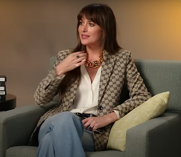 Dakota Johnson reminisces about her career in a new interview, starting with her first adult role in 2010's The Social Network