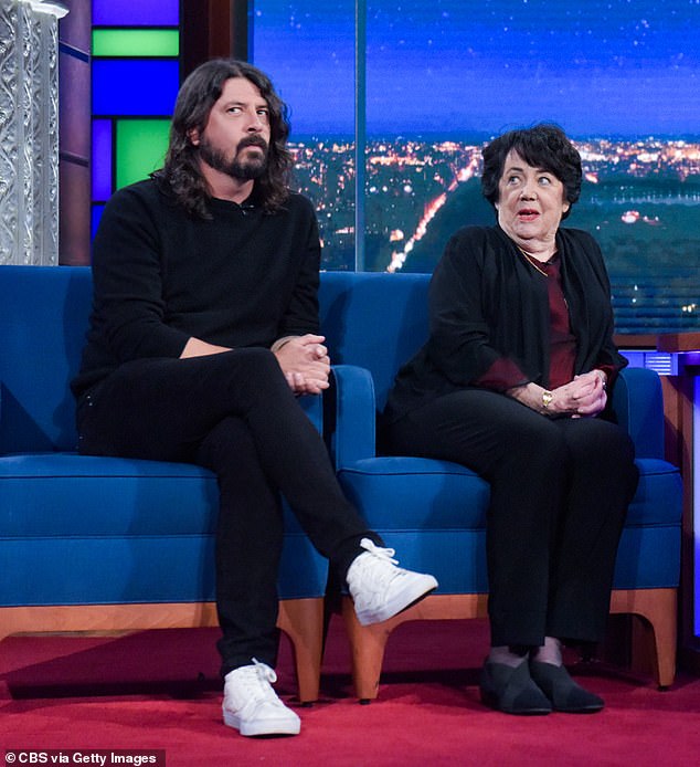 Dave Grohl's late mother Virginia's warning about the rocker's love life has resurfaced after the singer admitted cheating on his wife and secretly fathering a love child (Dave and Virginia pictured in 2020)