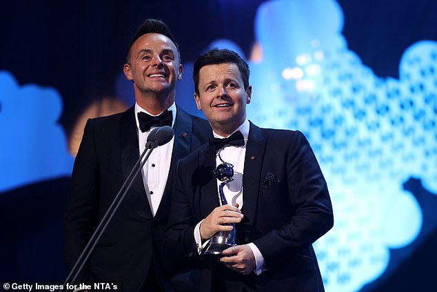 Declan Donnelly revealed he and Ant won their 23rd NTAs Best Presenter gong thanks to the adorable lucky charm his six-year-old daughter Isla gave him before the ceremony