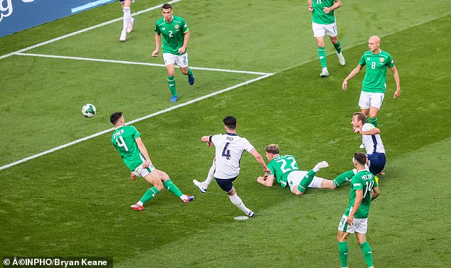 Rice scored the opening goal from the penalty spot, firing the ball into the top corner