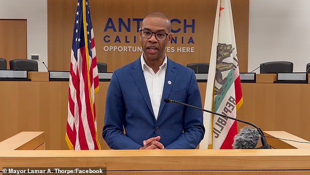 Progressive Antioch Mayor Lamar Hernandez-Thorpe has admitted his city in California's desirable East Bay area is now in the grip of gang warfare