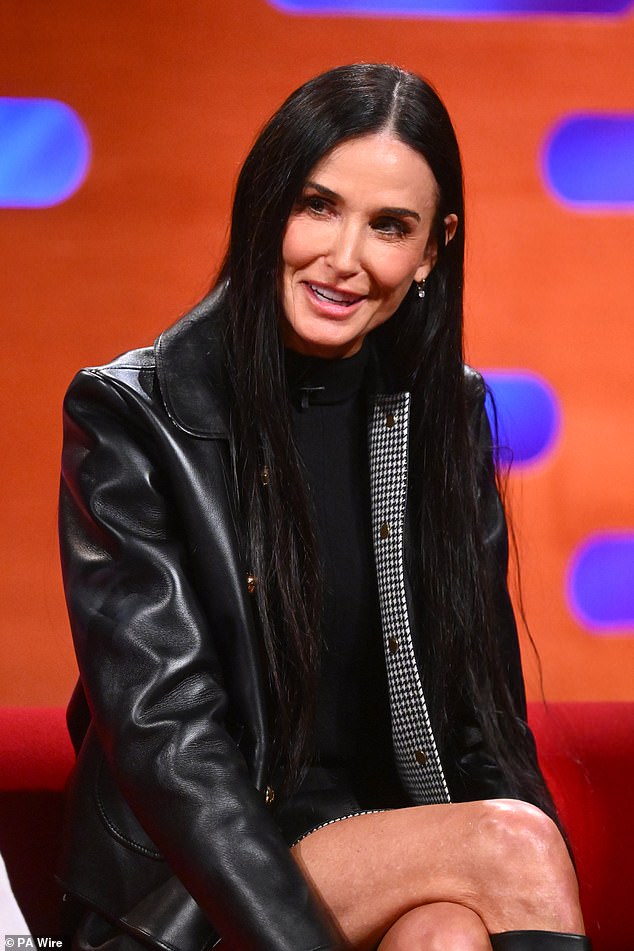 Demi admitted it was refreshing to be 'allowed to look bad' in new body horror film The Substance during an appearance on the Graham Norton show