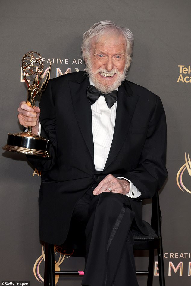 Dick Van Dyke made history at the Creative Arts Emmy Awards this past weekend, joking that he's still 