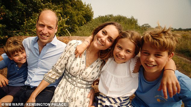 The Princess of Wales with her family as she revealed she had completed her chemotherapy