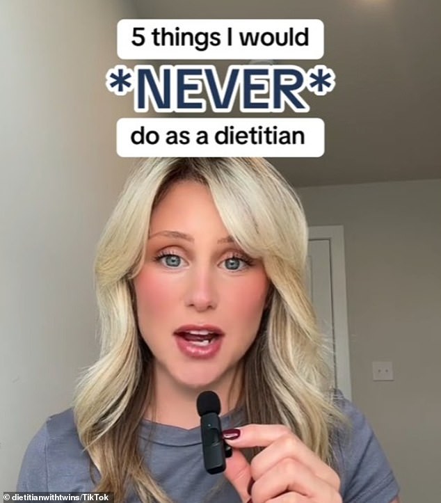 Dietitian Courtney Kassis has revealed the five things you should never do when trying to lose weight