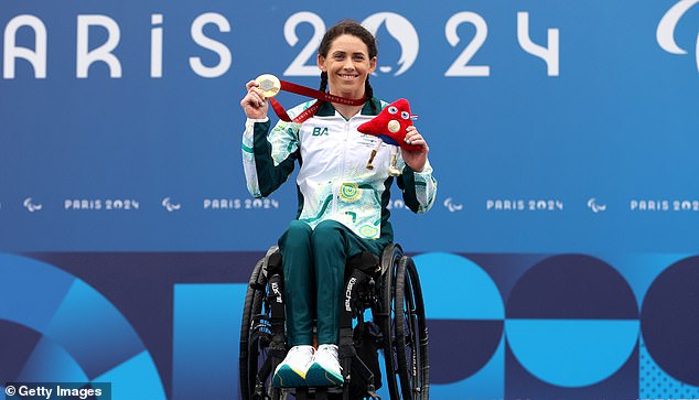 Paralympic athlete Lauren Parker had every reason to be excited after becoming the first Australian since Eric Russell in 1976 to win gold medals in two sports at the same Games