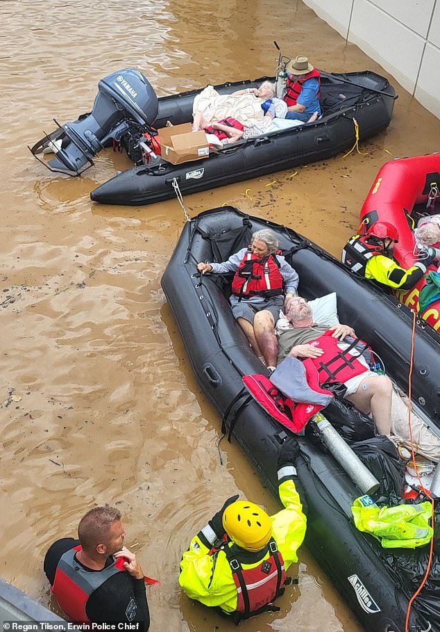 54 people were rescued from the roof of Unicoi County Hospital in Tennessee