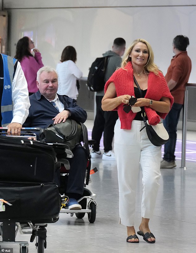 Eamonn Holmes arrived back in the UK with his girlfriend Katie Alexander on Sunday after the pair spent the past week on a lavish holiday together