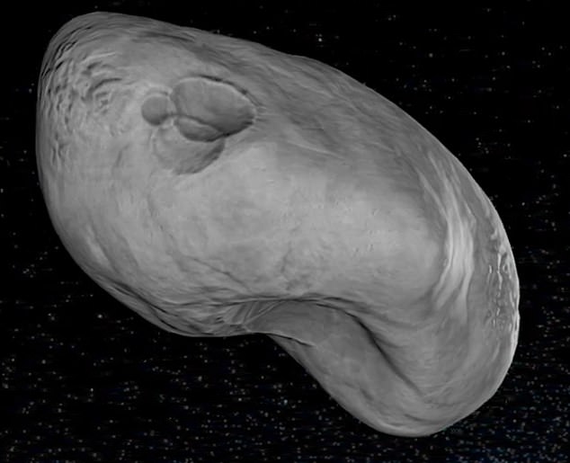 Astronomers have created a simulation of what the asteroid looks like in space