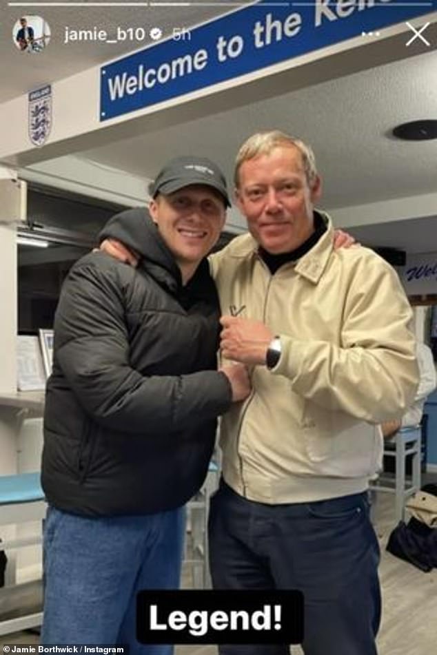 Eastenders legend Ricky Groves, 56, looked remarkably unchanged as he reunited with his former co-star Jamie Borthwick, 30, after quitting the soap 15 years ago