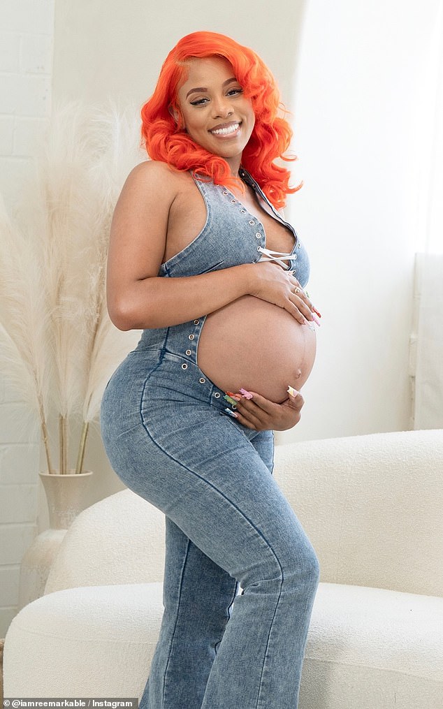 Late rapper Eazy-E's daughter, Henree Cherron Wright, who performs under the stage name ReeMarkable, has given birth to her second child