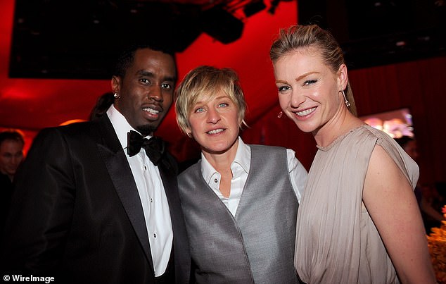 Ellen DeGeneres' bizarre nickname for disgraced rapper Sean 'Diddy' Combs has come to light following his arrest for sex trafficking; Combs, DeGeneres and DeGeneres' wife Portia De Rossi seen in 2008