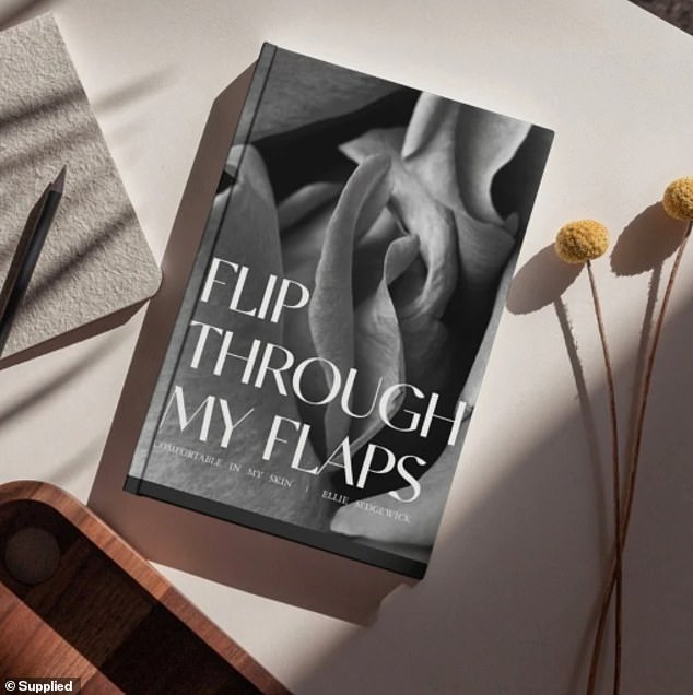 Ellie Sedgwick began photographing vulvas to promote positive body image and has collected them in a book called 'Flip Through My Flaps' (pictured)