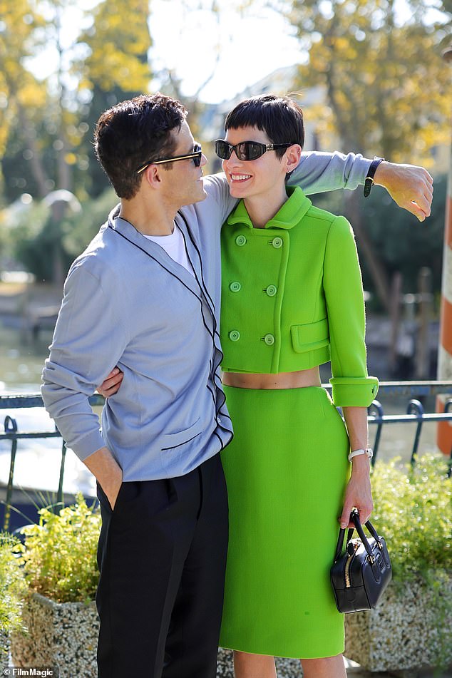 Emma Corrin and Rami Malek put on a very loving show as they attended the fourth day of the 81st Venice International Film Festival on Saturday