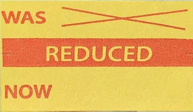 Bargains: Britain's biggest supermarkets are considering scrapping paper price tags, a move that could mean the end of yellow discount stickers on soon-to-expire food