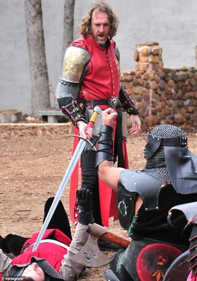 George Appling, 54, of Austin, Texas, fell in love with all things medieval after attending a Renaissance fair as a child