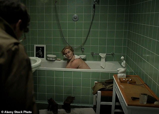 For the image - meticulously recreated by Kate Winslet in the film Lee - Miller placed a photo of the Führer on the bathtub, unaware that he would shoot himself that day