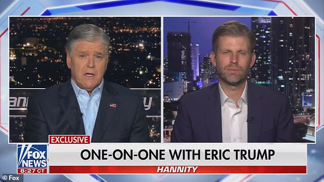 “I expect him to be protected, I expect him to be safe,” Eric Trump told Fox News' Sean Hanity about the death of his father Donald Trump.