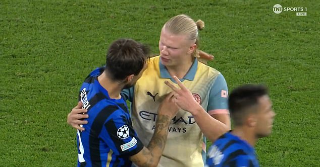 Erling Haaland gave x-rated response to Francesco Acerbi after he asked for two shirts