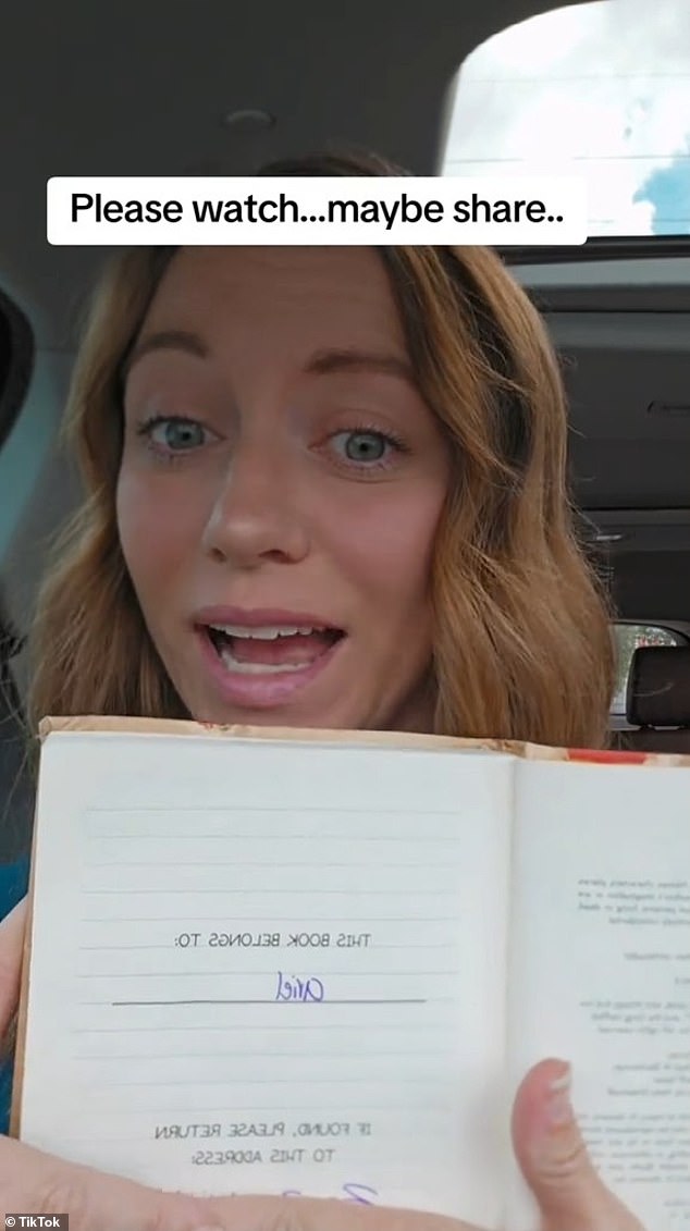 Family therapist Christina Hall said in a TikTok video posted on September 4 that she found a book at a Goodwill thrift store that contained the personal information of a little girl named Ariel