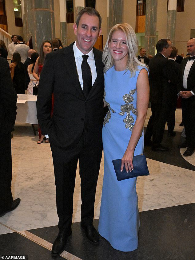 Lobbyist Cameron Milner – once former Labor leader Bill Shorten's chief of staff – claims the leaked story that the Treasury is considering negative tax changes was 'a very well-placed political blow to the Prime Minister' (pictured is Treasurer Jim Chalmers and wife Laura)