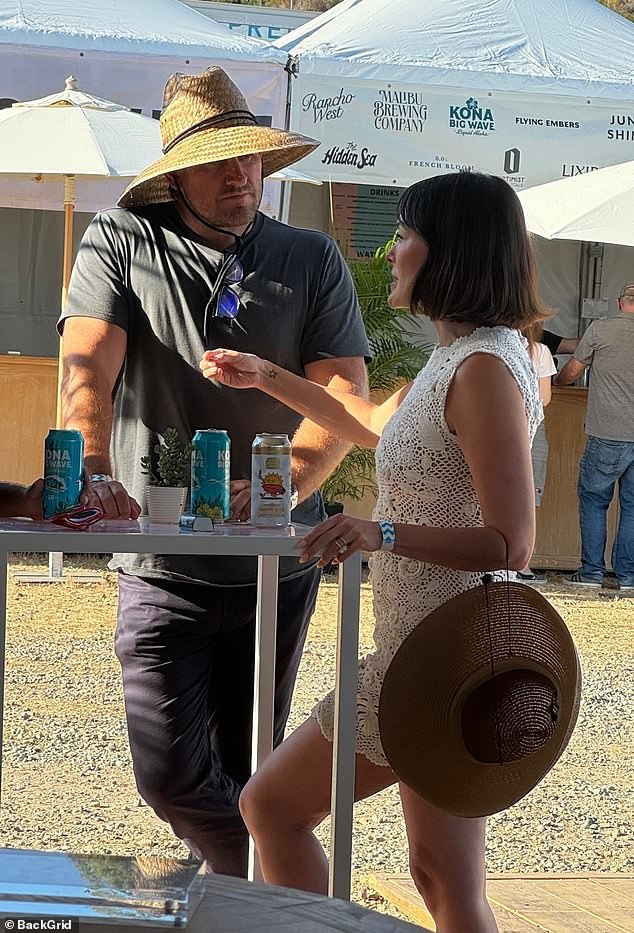 Curtis Stone, 48, (left) and actress wife Lindsay Price, 47, (right) enjoyed a sunny day at the annual Malibu Chili Cook-Off for Labor Day in California