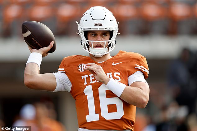 Arch Manning scored a touchdown on his first play of the game for Texas on Saturday night