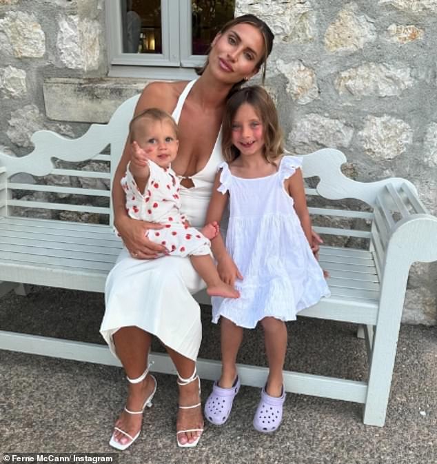 Ferne McCann has confirmed that the next series of her long-running reality TV series will be her last (pictured with son Finty and daughter Sunday, who appear on the show with their mother)