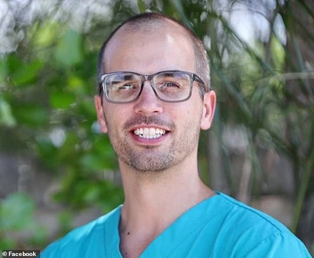 Dave Hogbin (pictured) was bitten to death by a crocodile after falling from a riverbank in Far North Queensland