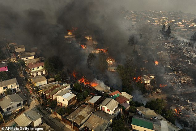 A former firefighter has been arrested in connection with a deadly Chilean forest fire that killed 137 people in February