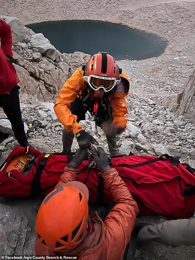 A volunteer search and rescue team was called into action to rescue five climbers who had made the ill-advised decision to go rock climbing in California's icy High Sierra mountains.