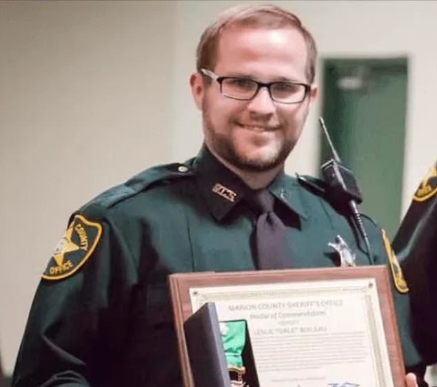 Leslie Dale Boileau, 32, (pictured) a Marion County sheriff's deputy, fatally shot his girlfriend, Polina Wright, 25, in the head with a shotgun while he was cleaning his firearms