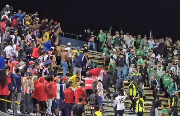 The match between Atletico Nacional and Atletico Junior in Colombia was suspended due to crowd fighting