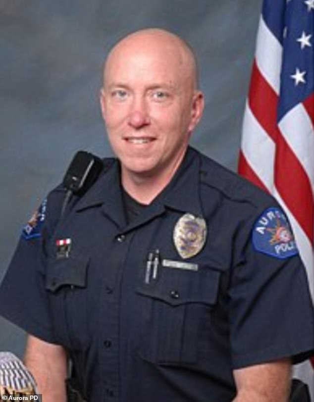 Hawkins was hailed as a hero after he was one of the officers who responded to the 2012 Aurora movie theater shooting that left 12 people dead