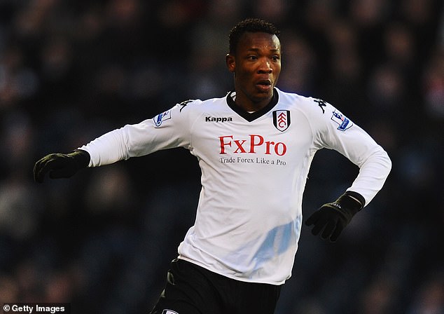 Former West Ham, Fulham and Leicester defender John Paintsil (pictured) was rushed to hospital after being involved in a car crash over the weekend.