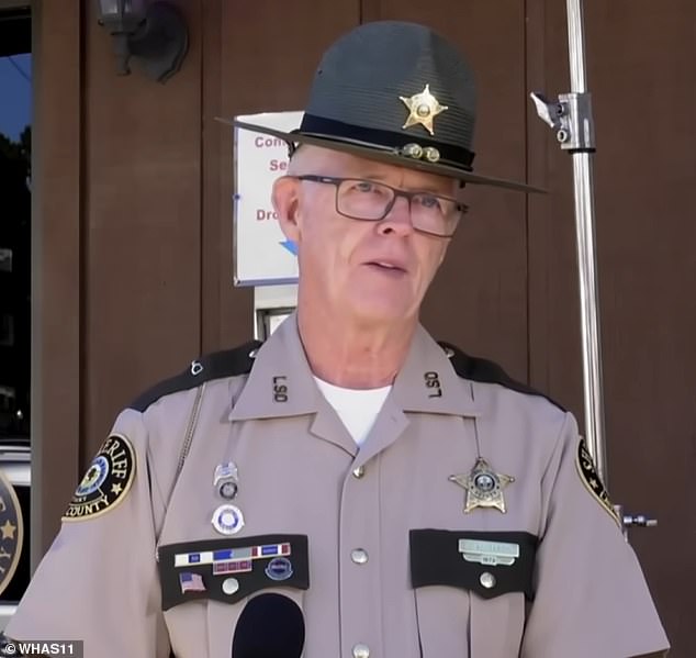 “There are numerous individuals still searching in the wooded area up there,” Deputy Sheriff Gilbert Acciardo said at the crime scene Sunday, before revealing how investigators had found the alleged murder weapon moments earlier.