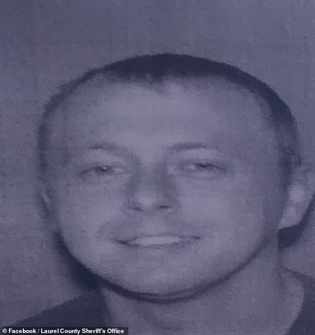 Joseph Couch, 32, is still on the run after firing an AR-15 on a busy Kentucky highway Saturday