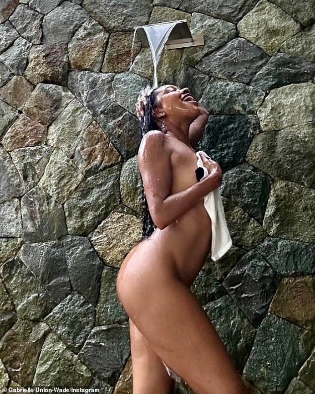 Gabrielle Union looked stunning in her 50s as she shared a wild nude photo on Instagram on Saturday