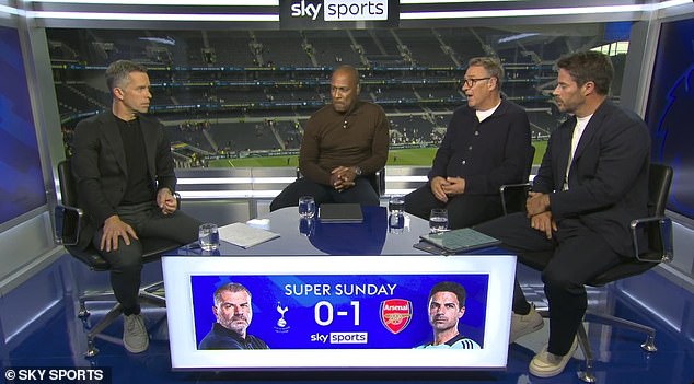 Paul Merson and Les Ferdinand claim the goal should have been disallowed for a foul in the build-up to the match.