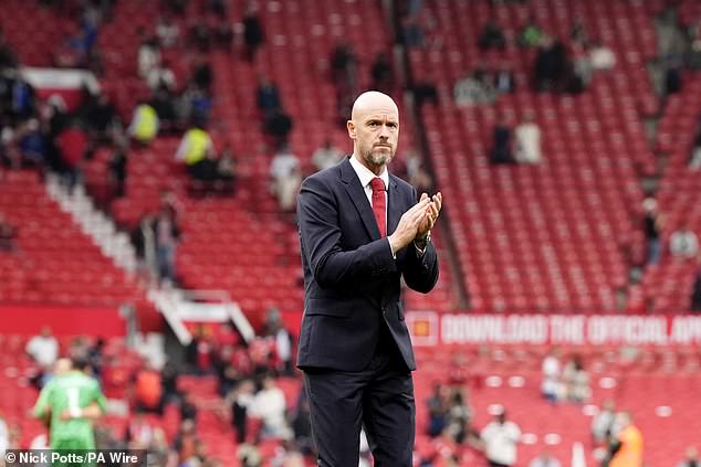 Manchester United manager Erik ten Hag pictured after his team's 3-0 defeat to Liverpool