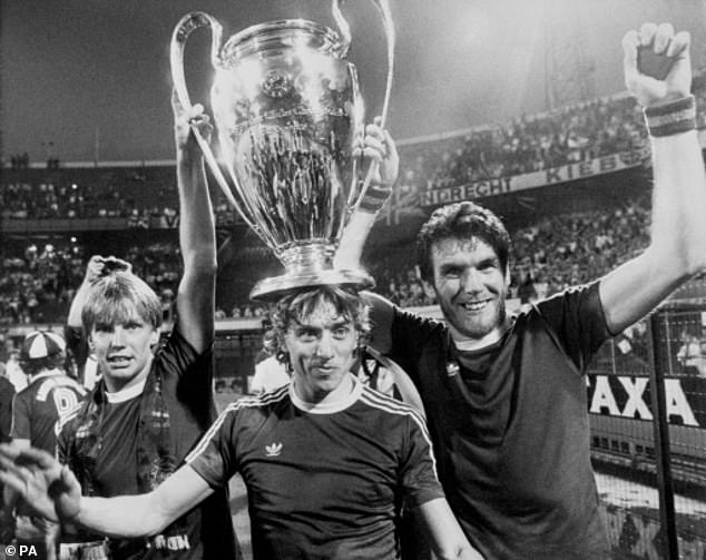 Shaw (left) is an icon at Villa after winning the European Cup with the club in 1982