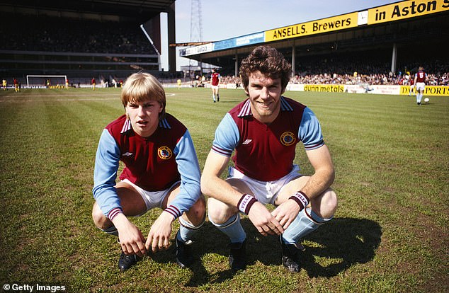 Shaw (left) started his career at Aston Villa and went on to win three trophies with the club