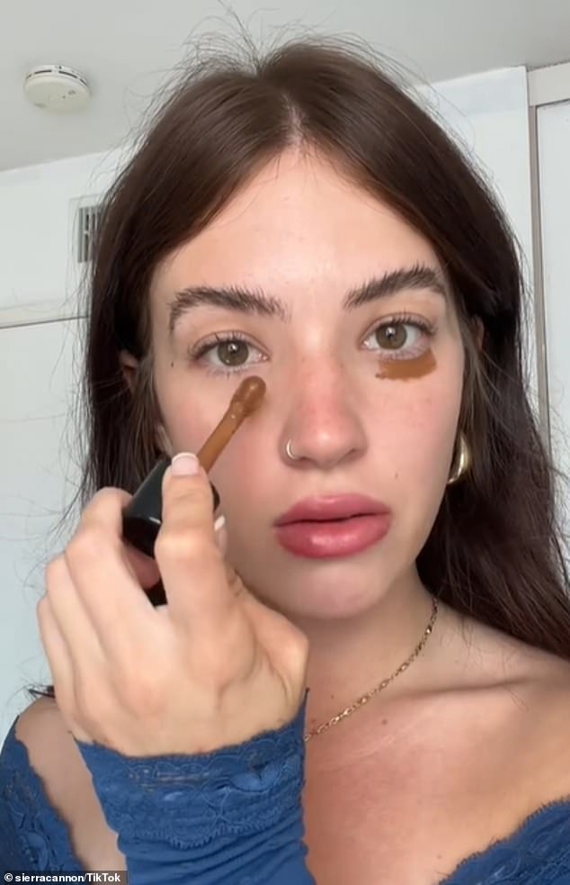 In a video posted to TikTok this summer, user Sierra Cannon explained that she doesn't always like the brightened look that most concealers give you under your eyes, so sometimes she opts for bronzer