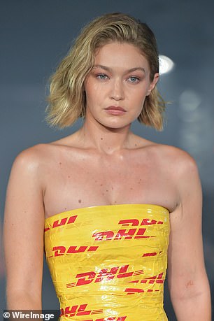 She closed the show alongside Travis Scott and Guram Gvasalia and looked stunning with her ash blonde locks styled into a messy bob.